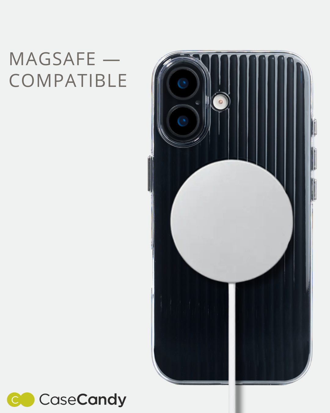 Corrugated Wave Pattern Glossy Case for iPhone 17 – Black Pattern (8) Corrugated Wave Pattern Glossy Case for iPhone 17 – Black Pattern (8)