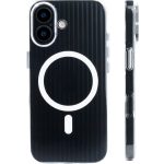 Corrugated Wave Pattern Glossy Case for iPhone 17 – White Pattern (3)