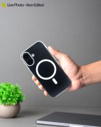 Corrugated Wave Pattern Glossy Case for iPhone 17 – White Pattern (6)