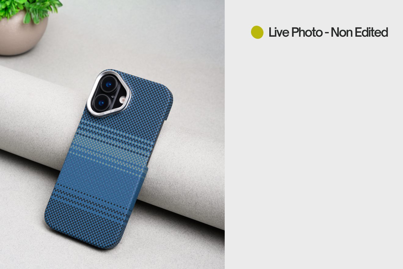 MagSafe Carbon Fiber Case for iPhone 17 Blue Pattern (2)