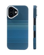 MagSafe Carbon Fiber Case for iPhone 17 Blue Pattern (3)