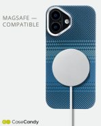 MagSafe Carbon Fiber Case for iPhone 17 Blue Pattern (8)