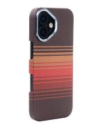 MagSafe Carbon Fiber Case for iPhone 17 Fiery Red Pattern