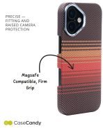 MagSafe Carbon Fiber Case for iPhone 17 Fiery Red Pattern (4)