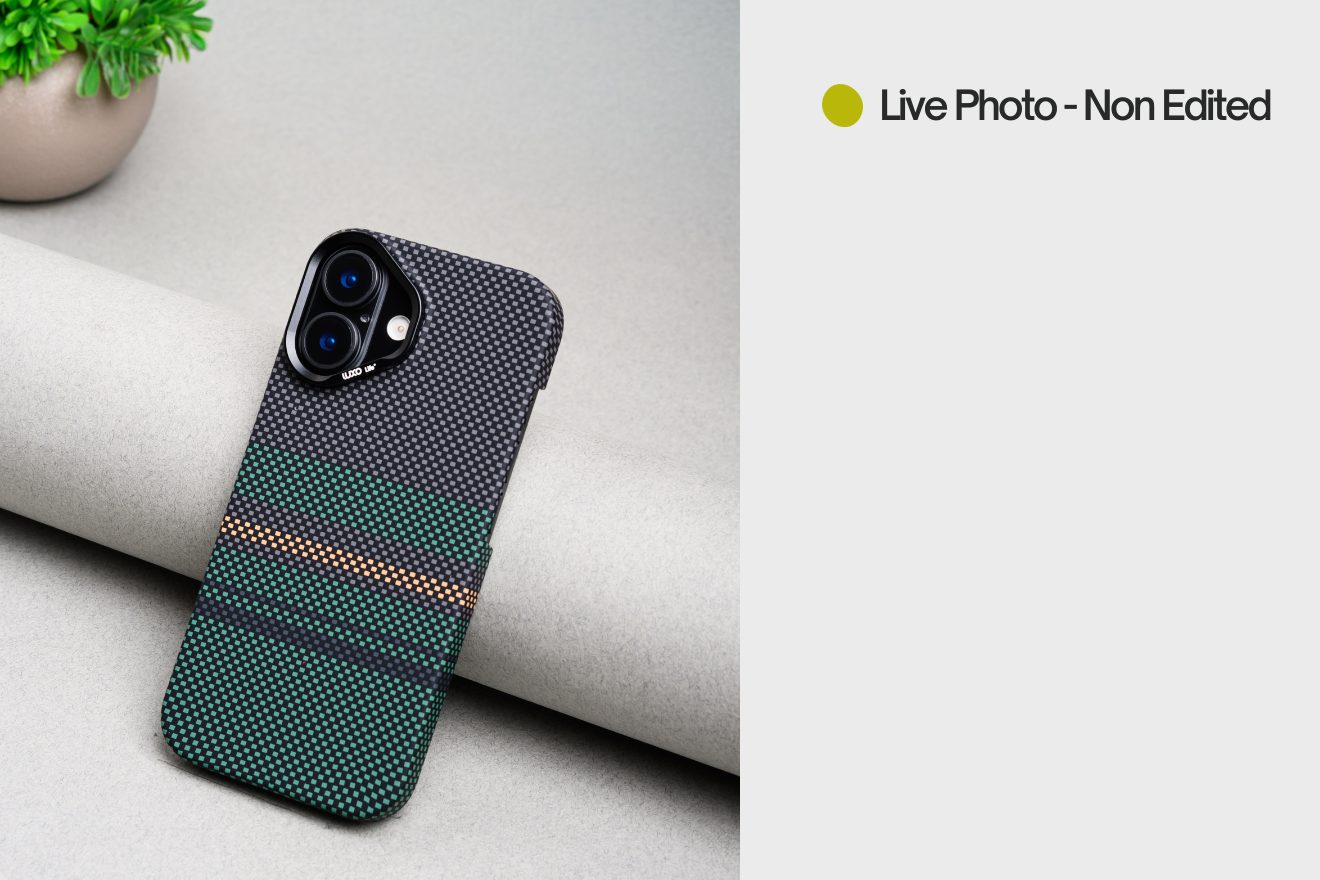 MagSafe Carbon Fiber Case for iPhone 17 Green Pattern (2)