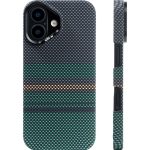 MagSafe Carbon Fiber Case for iPhone 17 Green Pattern (3)