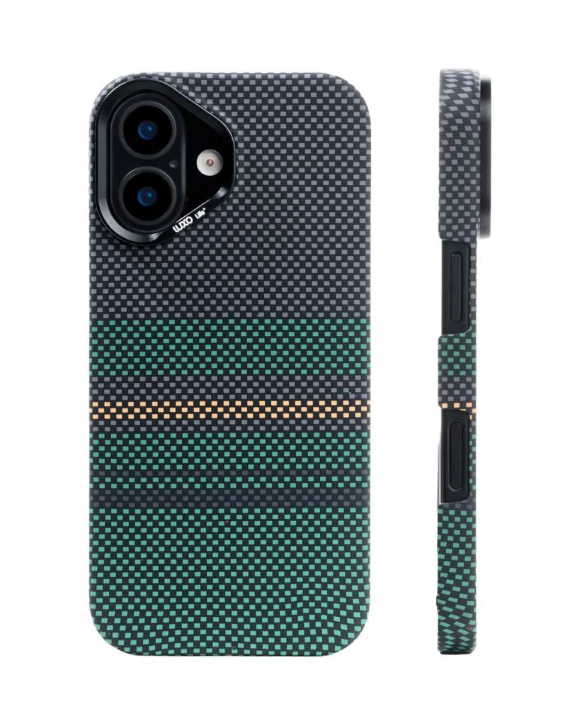 MagSafe Carbon Fiber Case for iPhone 17 Green Pattern 3.jpg
