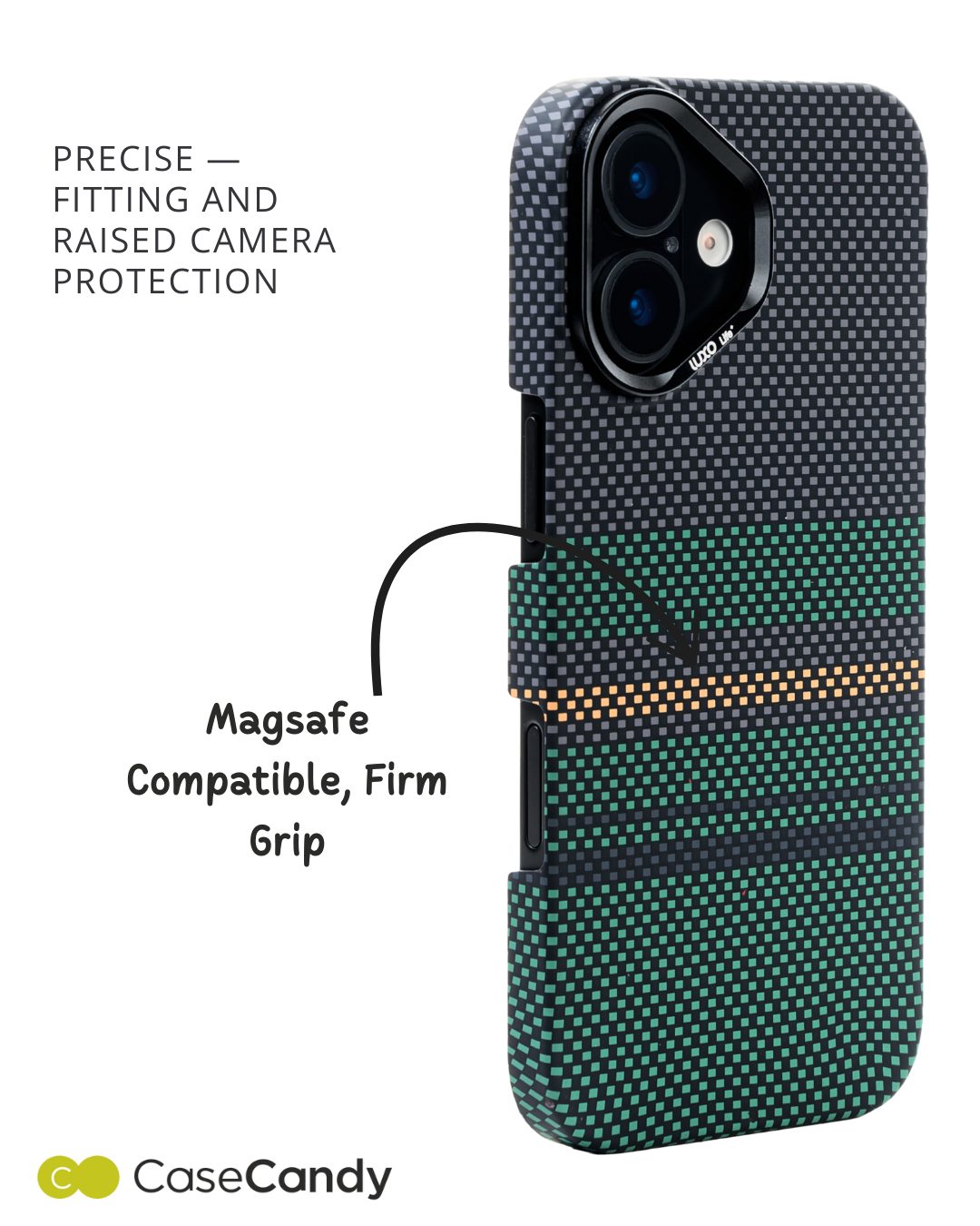 MagSafe Carbon Fiber Case for iPhone 17 Green Pattern (4) MagSafe Carbon Fiber Case for iPhone 17 Green Pattern (4)