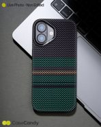 MagSafe Carbon Fiber Case for iPhone 17 Green Pattern (5)