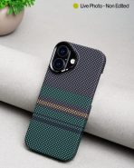 MagSafe Carbon Fiber Case for iPhone 17 Green Pattern (7)