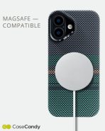 MagSafe Carbon Fiber Case for iPhone 17 Green Pattern (8)