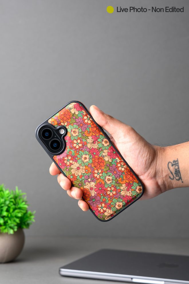 Vintage Floral Blue Leather Case for iPhone 17 MagSafe Compatible (2)