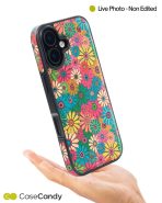 Vintage Floral Blue Leather Case for iPhone 17 MagSafe Compatible (2)