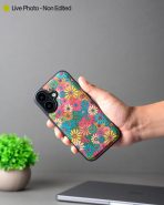 Vintage Floral Blue Leather Case for iPhone 17 MagSafe Compatible (6)