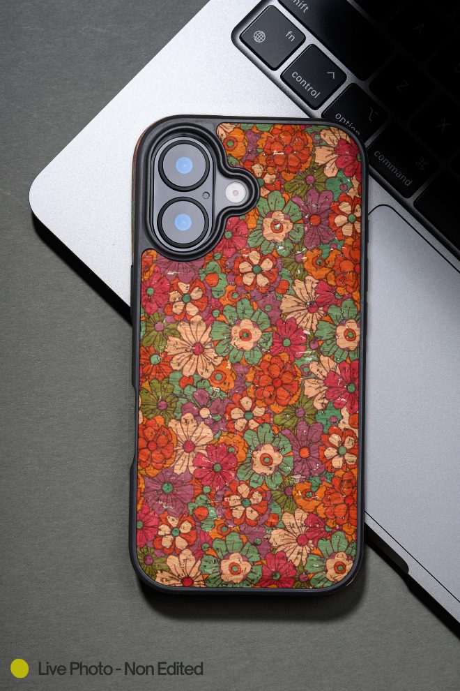 Vintage Floral Red Leather Case for iPhone 17 MagSafe Compatible