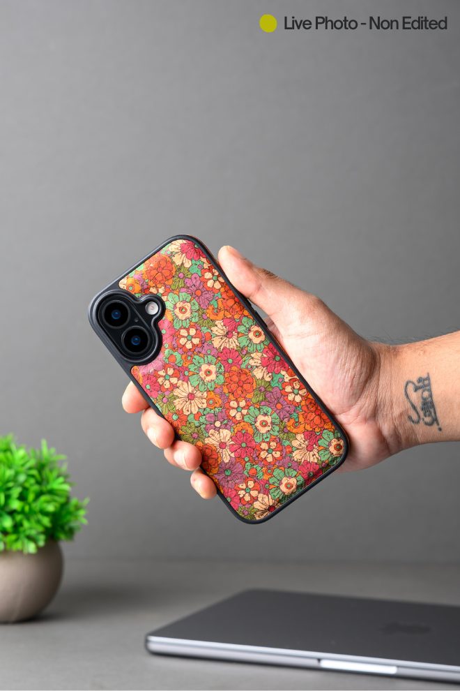 Vintage Floral Red Leather Case for iPhone 17 MagSafe Compatible (2)