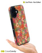 Vintage Floral Red Leather Case for iPhone 17 MagSafe Compatible (2)