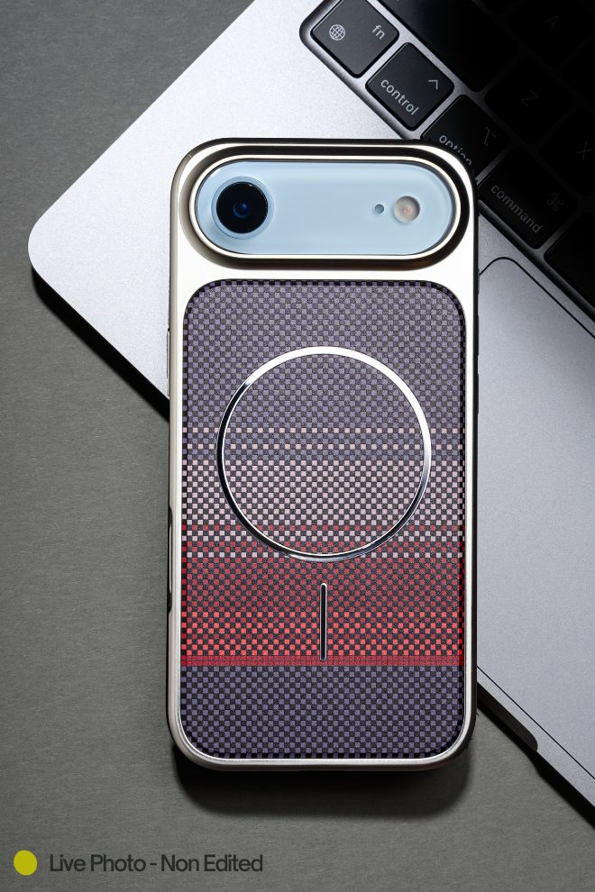 MagSafe Carbon Fiber Case for iPhone 17 Air Green Pattern