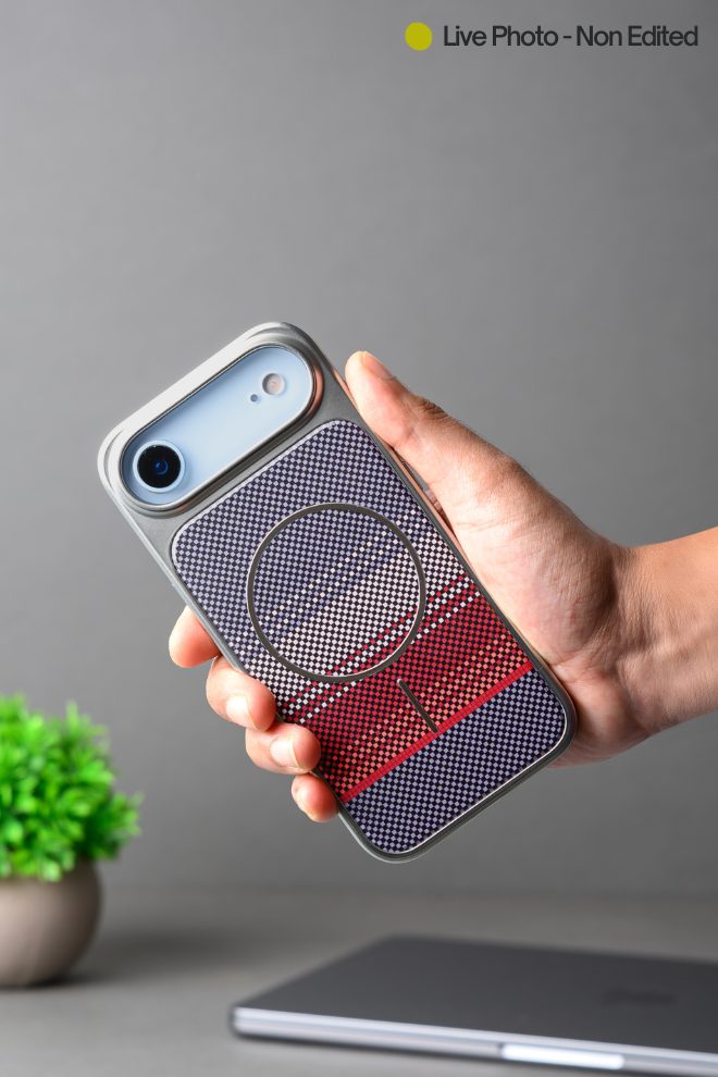 MagSafe Carbon Fiber Case for iPhone 17 Air Green Pattern (2)